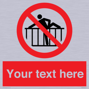 Custom prohibition do not cross barrier